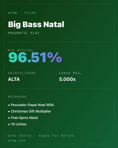 Ficha do catálogo de Big Bass Natal: dados exibidos para consulta
