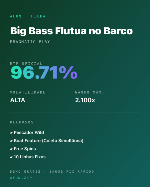 Ficha do catálogo de Big Bass Flutua no Barco: dados exibidos para consulta