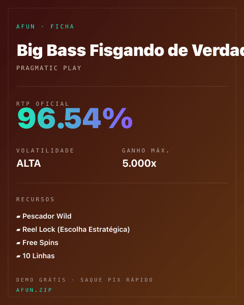 Ficha do catálogo de Big Bass Fisgando de Verdade: dados exibidos para consulta