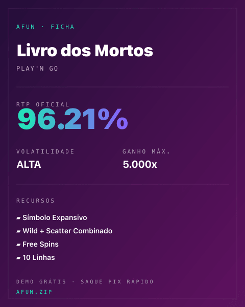 Ficha do catálogo de Livro dos Mortos: dados exibidos para consulta