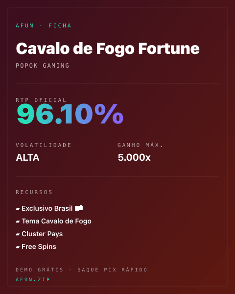 Ficha do catálogo de Cavalo de Fogo Fortune: dados exibidos para consulta