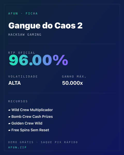 Ficha do catálogo de Gangue do Caos 2: dados exibidos para consulta