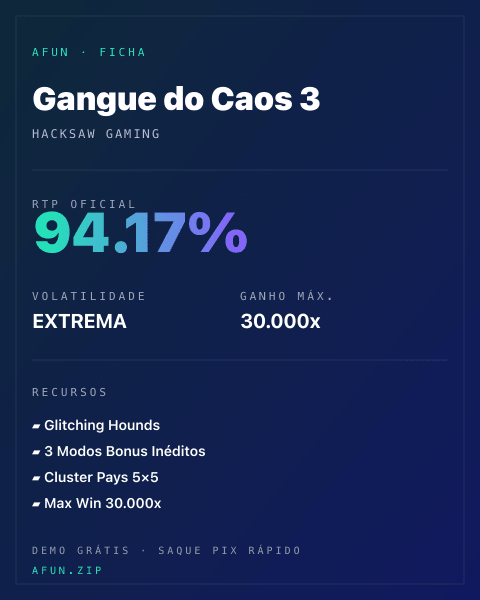 Ficha do catálogo de Gangue do Caos 3: dados exibidos para consulta