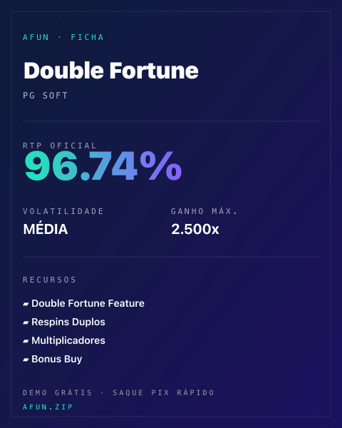 Ficha do catálogo de Double Fortune: dados exibidos para consulta