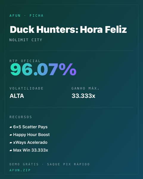 Ficha do catálogo de Duck Hunters: Hora Feliz: dados exibidos para consulta