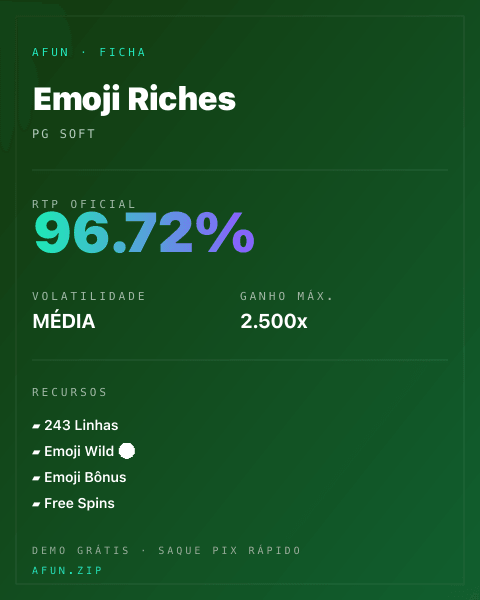 Ficha do catálogo de Emoji Riches: dados exibidos para consulta