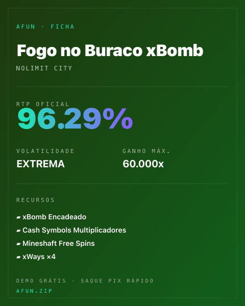 Ficha do catálogo de Fogo no Buraco xBomb: dados exibidos para consulta