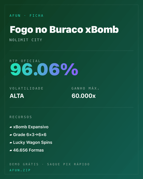 Ficha do catálogo de Fogo no Buraco xBomb: dados exibidos para consulta