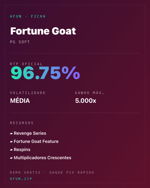 Ficha do catálogo de Fortune Goat: dados exibidos para consulta
