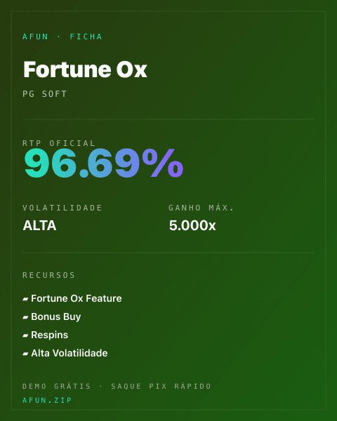 Ficha do catálogo de Fortune Ox: dados exibidos para consulta