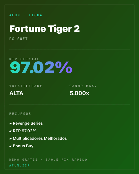 Ficha do catálogo de Fortune Tiger 2: dados exibidos para consulta