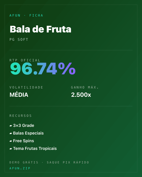 Ficha do catálogo de Bala de Fruta: dados exibidos para consulta