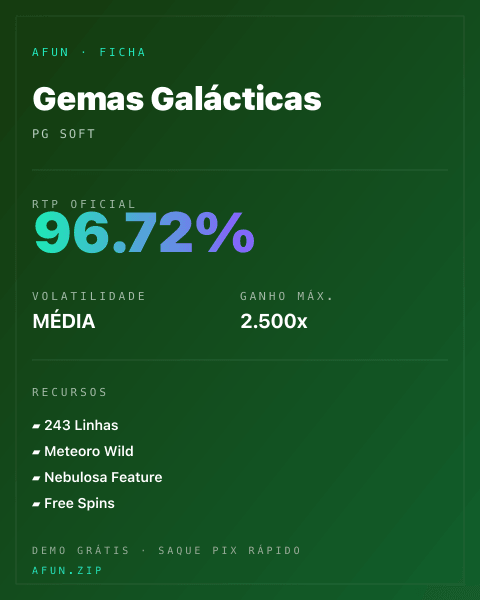 Ficha do catálogo de Gemas Galácticas: dados exibidos para consulta