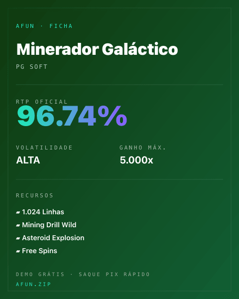 Ficha do catálogo de Minerador Galáctico: dados exibidos para consulta