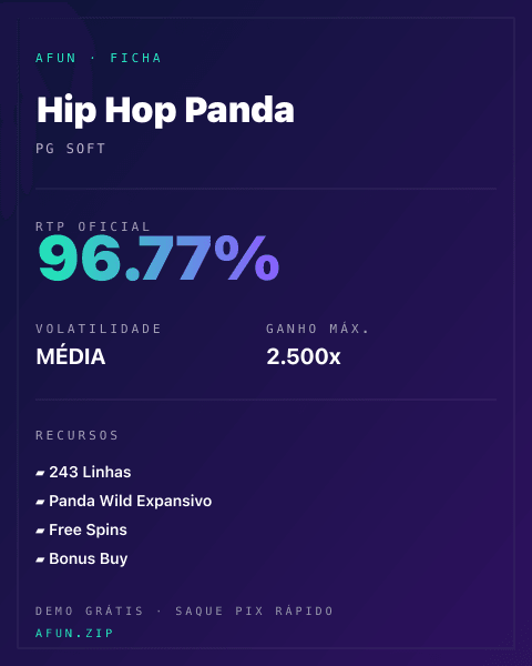 Ficha do catálogo de Hip Hop Panda: dados exibidos para consulta