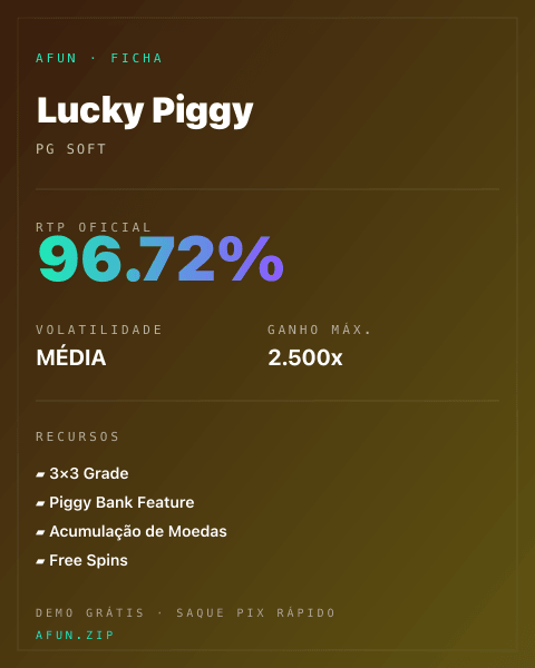 Ficha do catálogo de Lucky Piggy: dados exibidos para consulta