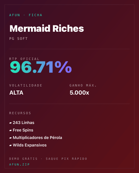 Ficha do catálogo de Mermaid Riches: dados exibidos para consulta