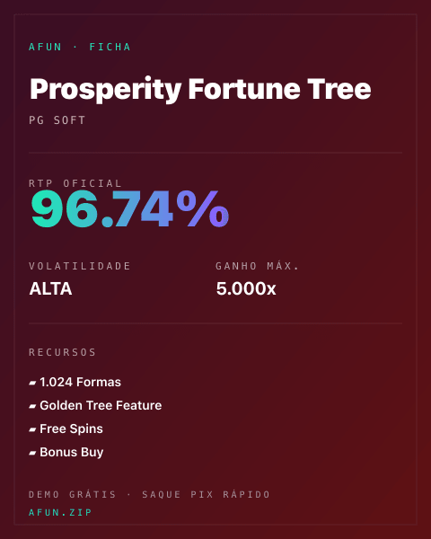 Ficha do catálogo de Prosperity Fortune Tree: dados exibidos para consulta