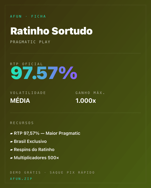 Ficha do catálogo de Ratinho Sortudo: dados exibidos para consulta