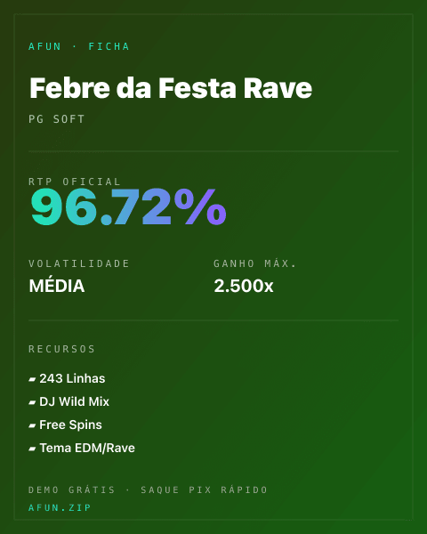 Ficha do catálogo de Febre da Festa Rave: dados exibidos para consulta
