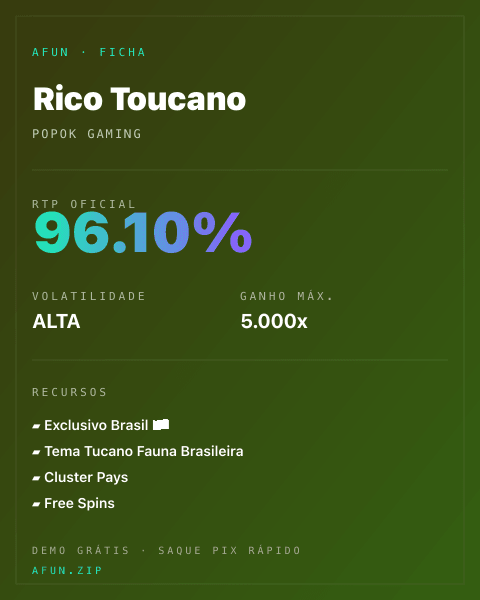 Ficha do catálogo de Rico Toucano: dados exibidos para consulta