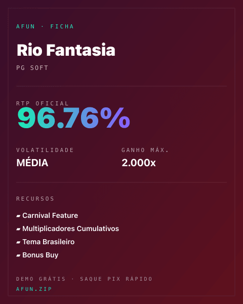 Ficha do catálogo de Rio Fantasia: dados exibidos para consulta