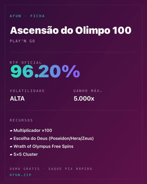 Ficha do catálogo de Ascensão do Olimpo 100: dados exibidos para consulta