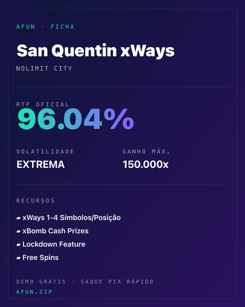 Ficha do catálogo de San Quentin xWays: dados exibidos para consulta