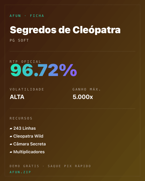 Ficha do catálogo de Segredos de Cleópatra: dados exibidos para consulta