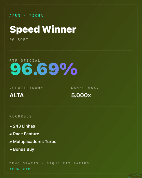 Ficha do catálogo de Speed Winner: dados exibidos para consulta