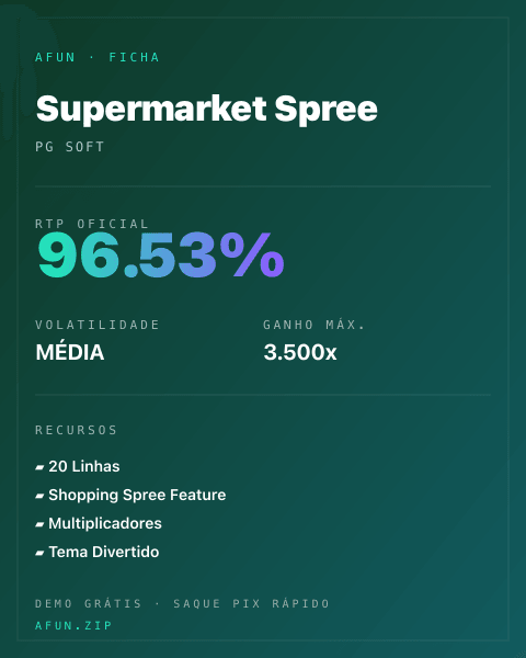 Ficha do catálogo de Supermarket Spree: dados exibidos para consulta