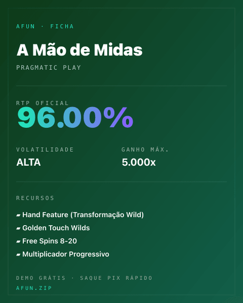 Ficha do catálogo de A Mão de Midas: dados exibidos para consulta