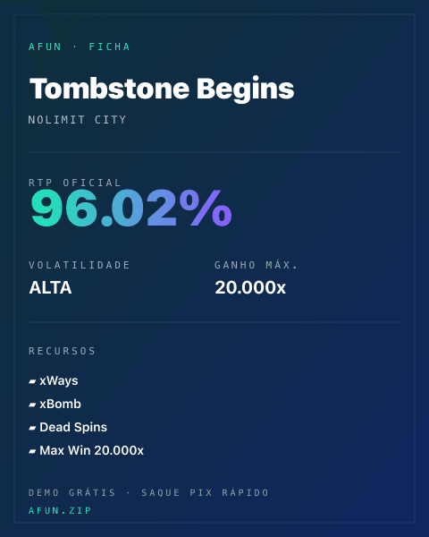 Ficha do catálogo de Tombstone Begins: dados exibidos para consulta