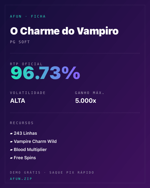 Ficha do catálogo de O Charme do Vampiro: dados exibidos para consulta