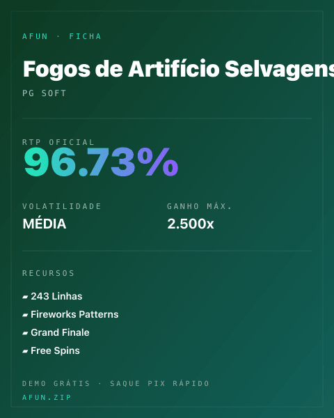 Ficha do catálogo de Fogos de Artifício Selvagens: dados exibidos para consulta