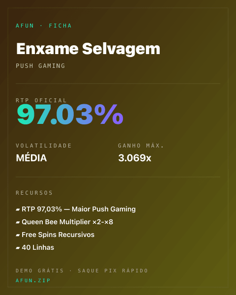 Ficha do catálogo de Enxame Selvagem: dados exibidos para consulta
